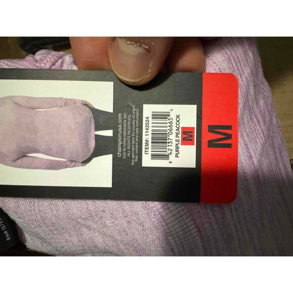 Champion Women’s Long Sleeve Tee - Purple Peacock, M, New with Tags - 113M - Picture 4 of 5